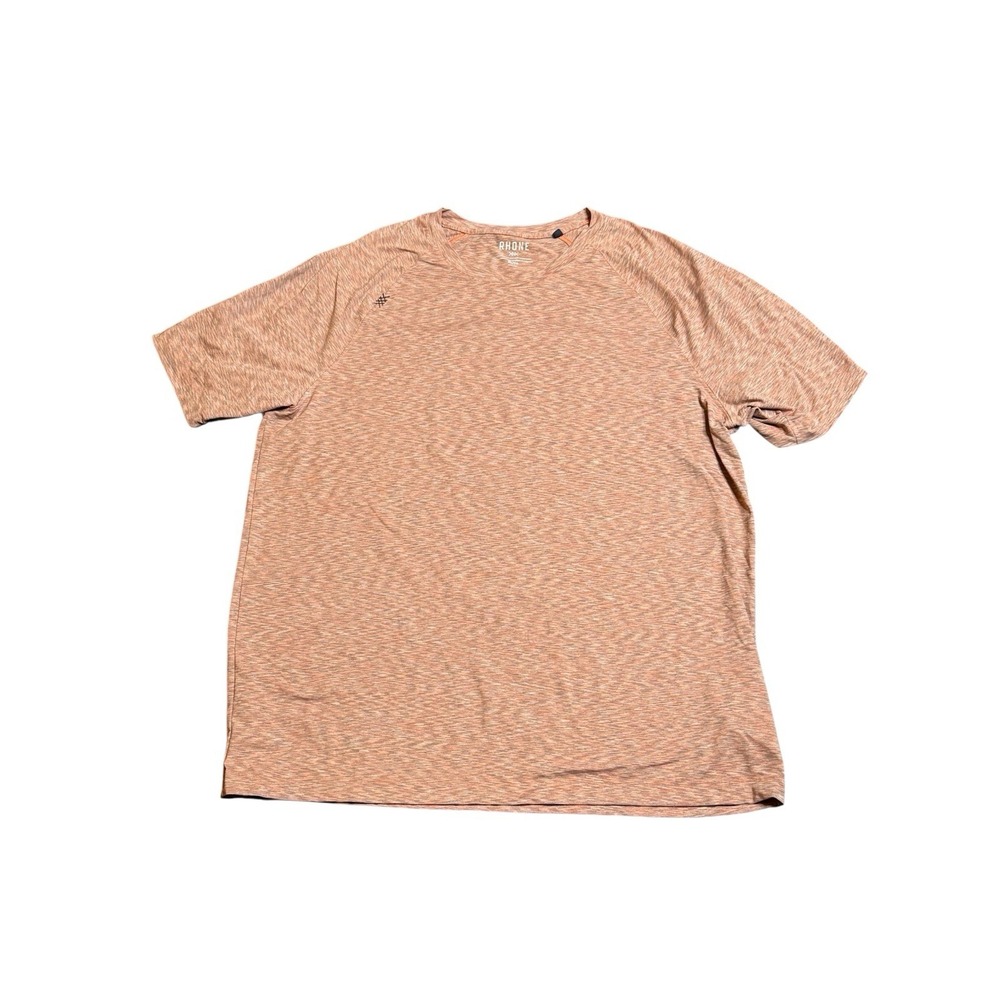Rhone NWT Reign Short Sleeve T Shirt Desert Red Space Dye UPF50 Size XL